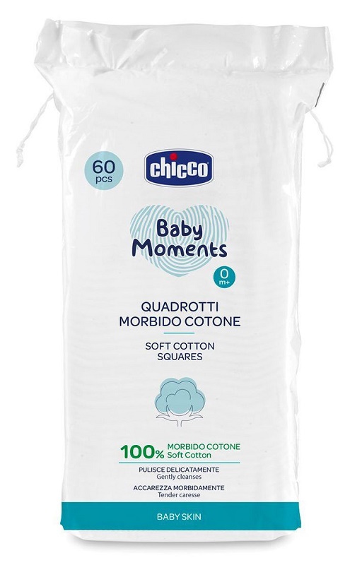 CHICCO BABY MOMENTS QUADROTTI 60 PEZZI - Farmacia Del Monaco