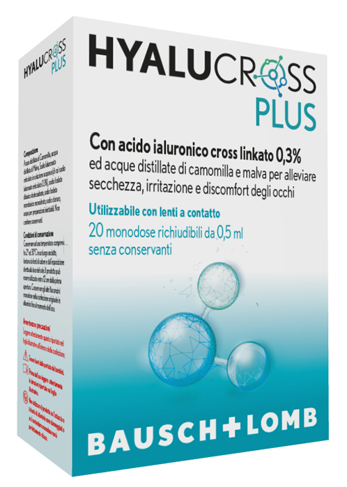 HYALUCROSS PLUS 20 FLACONCINI MONODOSE DA 0,5 ML - Farmacia Del Monaco