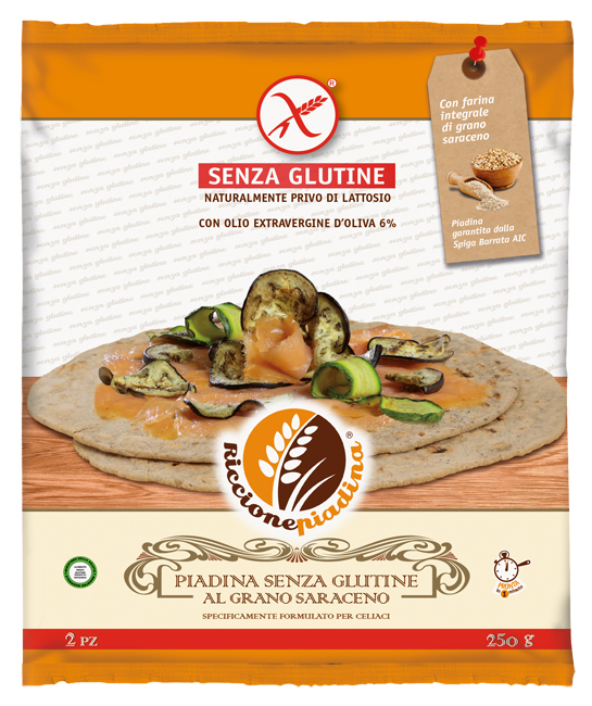 RICCIONE PIADINA SENZA GLUTINE AL GRANO SARACENO 2 X 125 G FUORI FRIGO - Farmacia Del Monaco