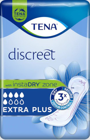 ASSORBENTE INCONTINENZA LEGGERA TENA DISCREET EXTRA PLUS 16 PEZZI - Farmacia Del Monaco