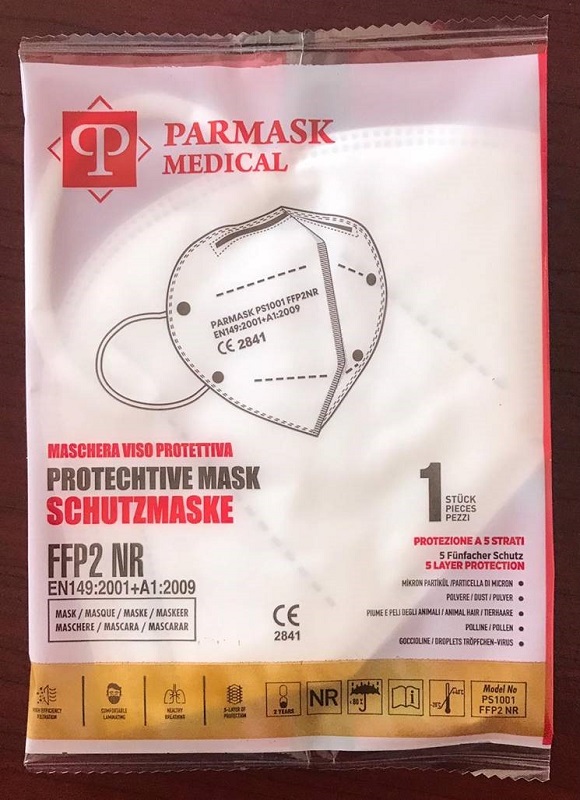 MASCHERINA FFP2 PS1001 BIANCO 1 PEZZO - Farmacia Del Monaco