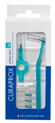 CURAPROX CPS 06 SCOVOLINO PRIME START 06 TURQUOISE 5 PEZZI - Farmacia Del Monaco