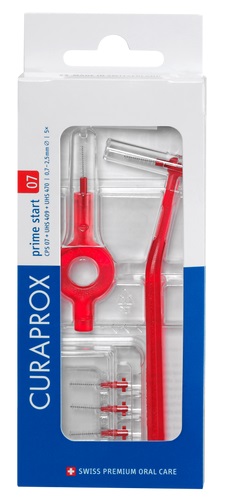 CURAPROX CPS 07 SCOVOLINO PRIME START 07 RED 5 PEZZI - Farmacia Del Monaco