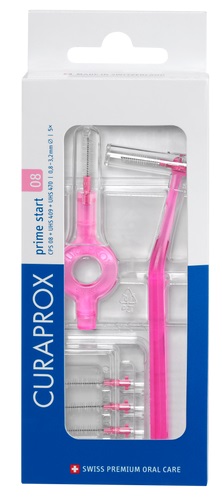 CURAPROX CPS 08 SCOVOLINO PRIME START 08 PINK 5 PEZZI - Farmacia Del Monaco