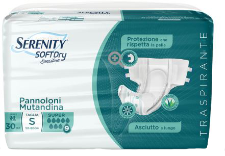 PANNOLONE MUTANDINA SERENITY SD SENSITIVE SUPER L 15 PEZZI - Farmacia Del Monaco