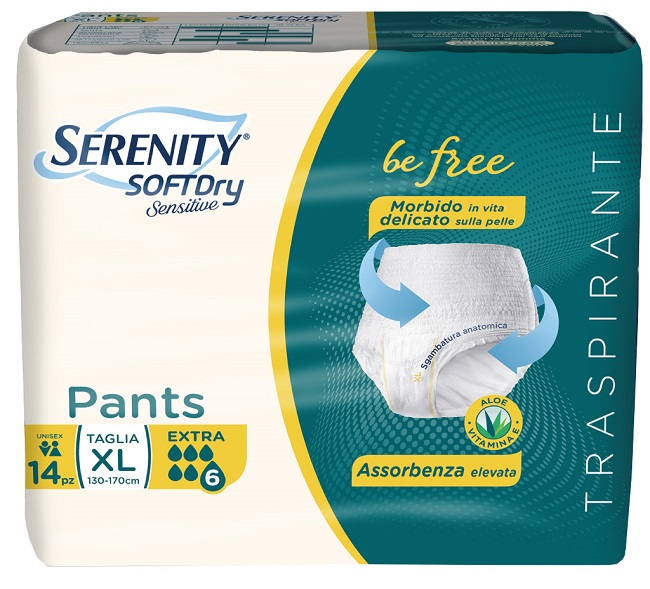 SERENITY PANTS SD SENSITIVE EXTRA XL 14 PEZZI - Farmacia Del Monaco