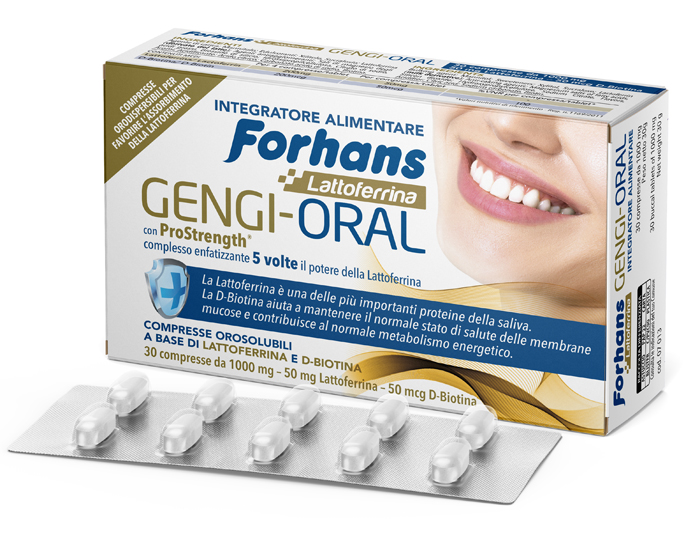 FORHANS LATTOFERRINA GENGI ORAL 30 COMPRESSE - Farmacia Del Monaco
