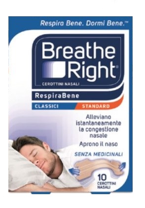 CEROTTI NASALI BREATHE RIGHT CLASSICI 10 PEZZI - Farmacia Del Monaco