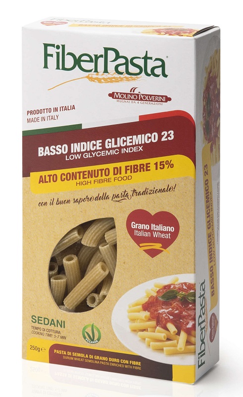 FIBERPASTA SEDANI BASSO INDICE GLICEMICO 250 G - Farmacia Del Monaco