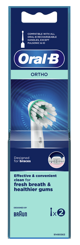 ORALB ORTHO OD17 TESTINA PER SPAZZOLINO ELETTRICO 2 PEZZI - Farmacia Del Monaco