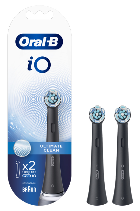 ORALB POWER REFILL IO ULTIMATE CLEAN BLACK 2 PEZZI - Farmacia Del Monaco