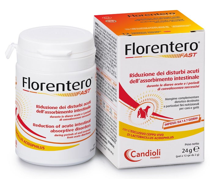 FLORENTERO FAST BARATTOLO DA 12 COMPRESSE APPETIBILI DA 2 G - Farmacia Del Monaco