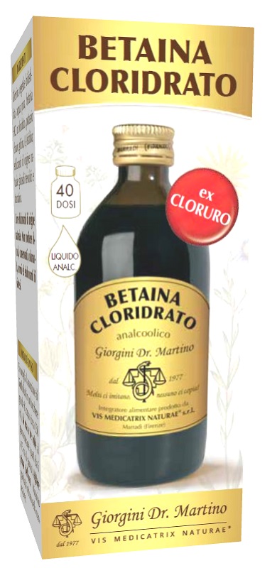BETAINA CLORIDRATO LIQUIDO ANALCOLICO 200 ML - Farmacia Del Monaco