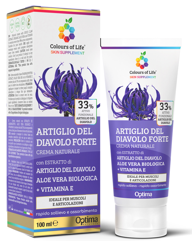 COLOURS OF LIFE SKIN SUPPLEMENT ARTIGLIO DEL DIAVOLO 33% CREMA 100 ML - Farmacia Del Monaco