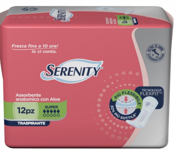 PANNOLONE PER INCONTINENZA SERENITY LIGHT LADY SUPER 12 PEZZI - Farmacia Del Monaco