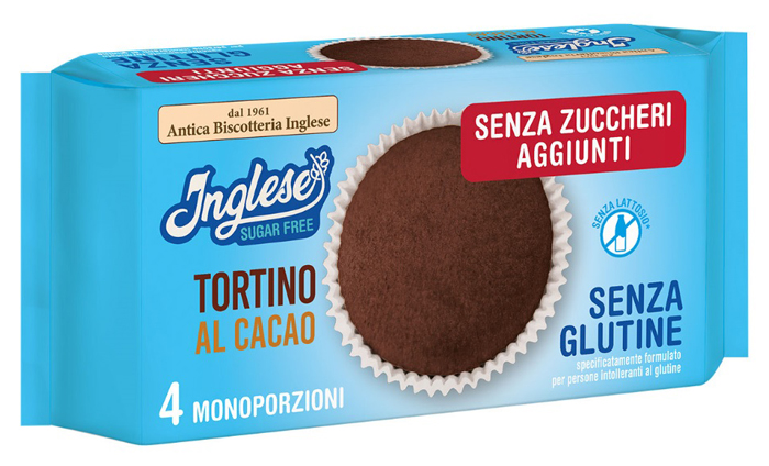 INGLESE TORTINO CACAO SENZA ZUCCHERI AGGIUNTI 160 G - Farmacia Del Monaco