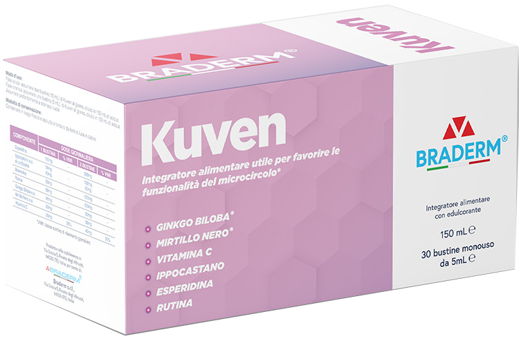 KUVEN LIQUIDO 30 BUSTINE DA 5 ML BRADERM - Farmacia Del Monaco