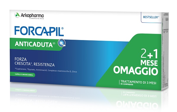 FORCAPIL ANTICADUTA 90CPR 2+1 MESE IN OMAGGIO - Farmacia Del Monaco