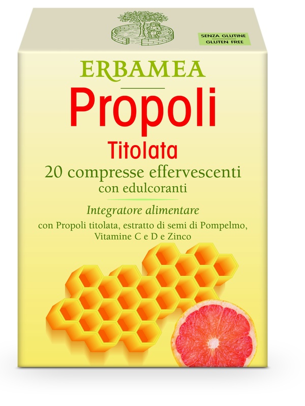 PROPOLI TITOLATA 20 COMPRESSE EFFERVESCENTI - Farmacia Del Monaco