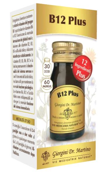 B12 PLUS 60 PASTIGLIE - Farmacia Del Monaco