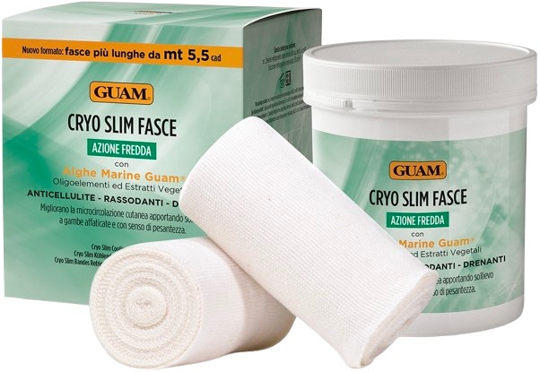 GUAM CRYO SLIM FASCE ANTICELLULITE RASSODANTI DRENANTI 2 PEZZI - Farmacia Del Monaco