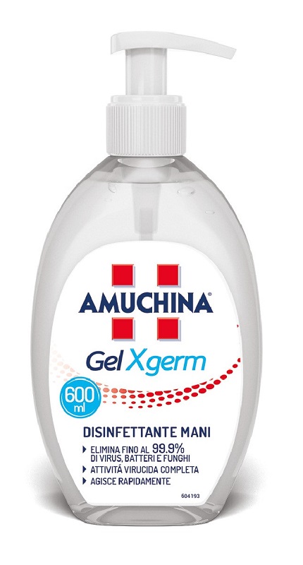 AMUCHINA GEL X-GERM DISINFETTANTE MANI 600 ML IT - Farmacia Del Monaco