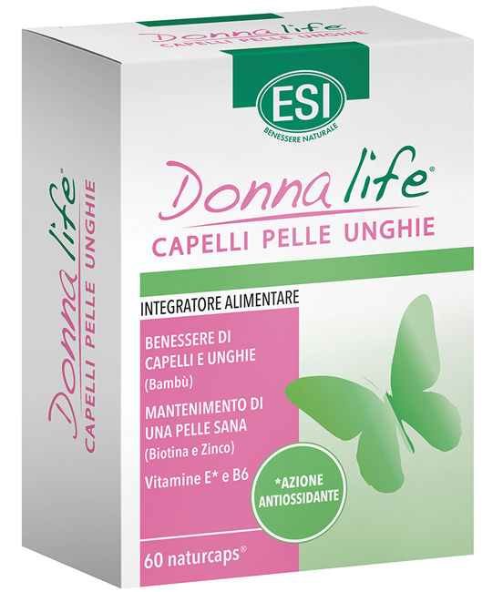 ESI DONNA LIFE CAPELLI PELLE UNGHIE 60 NATURCAPS - Farmacia Del Monaco
