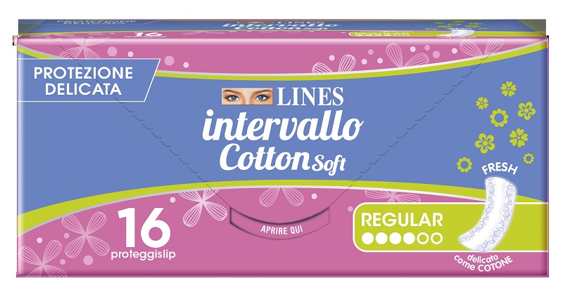 PROTEGGISLIP LINES INTERVALLO COTTON SOFT FRESH DISTESI 16 PEZZI - Farmacia Del Monaco