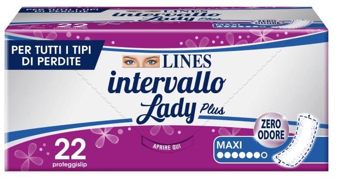 PROTEGGISLIP LINES INTERVALLO LADY PLUS MAXI 22 PEZZI - Farmacia Del Monaco