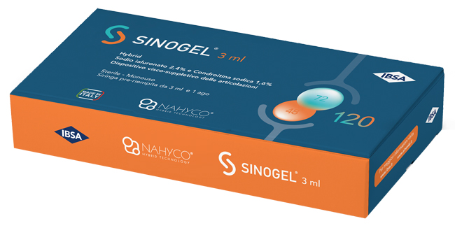 SIRINGA INTRA-ARTICOLARE SINOGEL 2,4% ACIDO IALURONICO + 1,6% CONDROITINA SODICA 3ML + 1 AGO - Farmacia Del Monaco