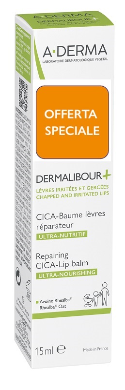 DERMALIBOUR + CICA BALSAMO LABBRA 15 ML - Farmacia Del Monaco