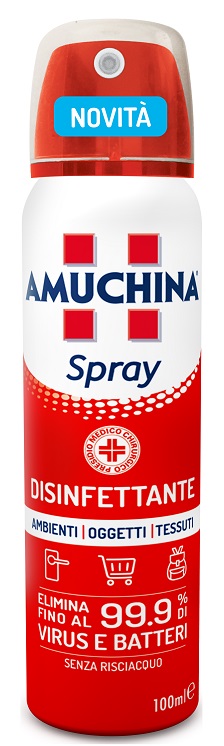AMUCHINA SPRAY AMBIENTI OGGETTI TESSUTI 100 ML - Farmacia Del Monaco
