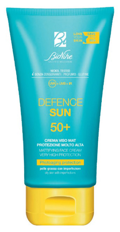 DEFENCE SUN CREMA VISO MAT SPF50+ PROTEZIONE MOLTO ALTA 50 ML - Farmacia Del Monaco