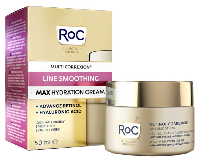 ROC RETINOL CORREXION LINE SMOOTHING CREMA VISO 50 ML - Farmacia Del Monaco