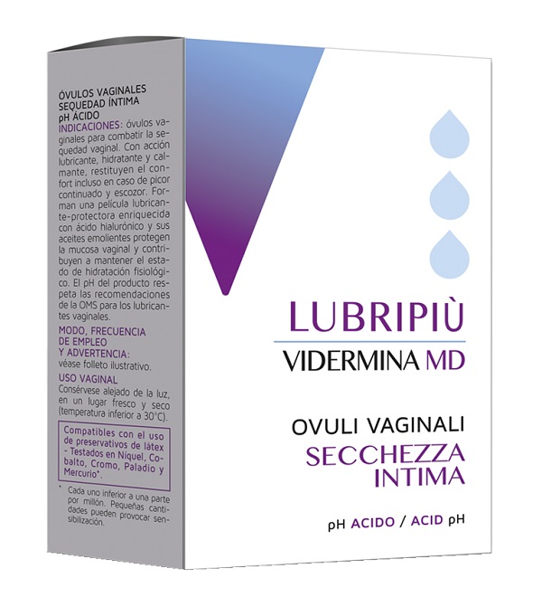 VIDERMINA LUBRIPIU' OVULI VAGINALI 2 BLISTER DA 5 OVULI - Farmacia Del Monaco