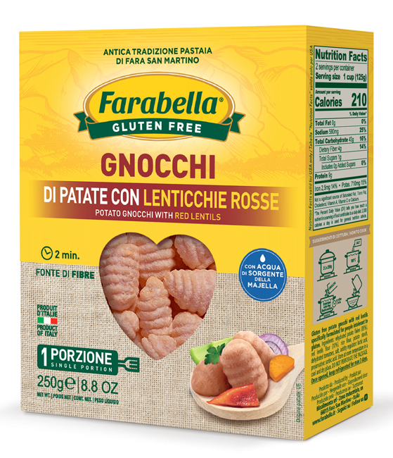 FARABELLA GNOCCHI PATATE E LENTICCHIE 250 G - Farmacia Del Monaco