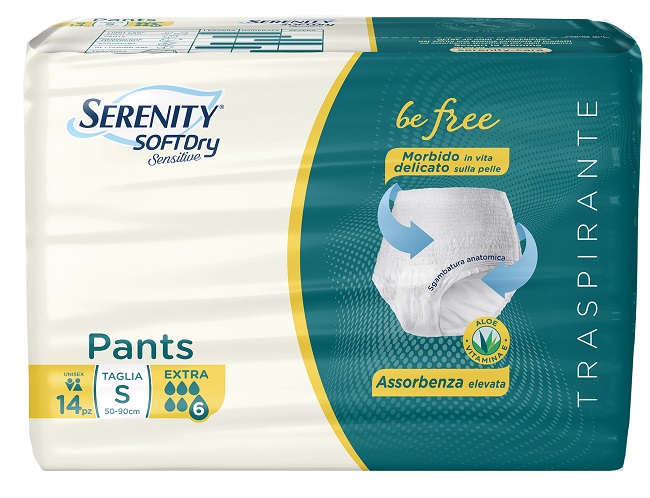 SERENITY PANTS SD SENSITIVE BE FREE EXTRA TAGLIA S 14 PEZZI - Farmacia Del Monaco