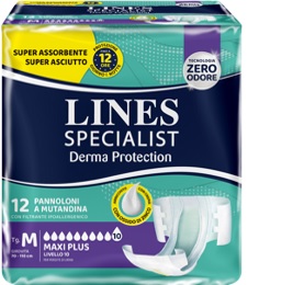 PANNOLONE A MUTANDINA LINES SPECIALIST DERMA MAXI XL 20 PEZZI - Farmacia Del Monaco