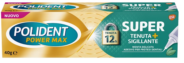 POLIDENT SUPER TENUTA+SIGILLANTE MENTA DELICATA ADESIVO PROTESI DENTALE 40 G - Farmacia Del Monaco