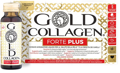 GOLD COLLAGEN FORTE PLUS 10 FLACONI DA 50 ML 5G COLLAGENE - Farmacia Del Monaco