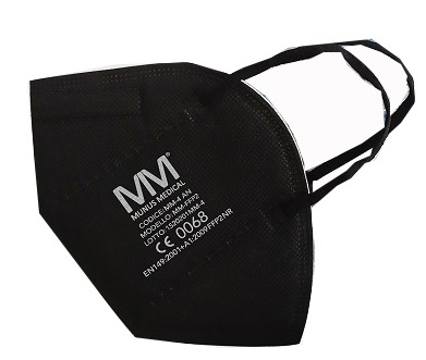 MUNUS MEDICAL RESPIRATORE FFP2 NR CLASSE III NERO - Farmacia Del Monaco
