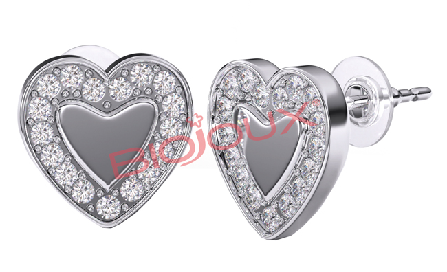 BJT249 ORECCHINO LOVE ME HEART - Farmacia Del Monaco