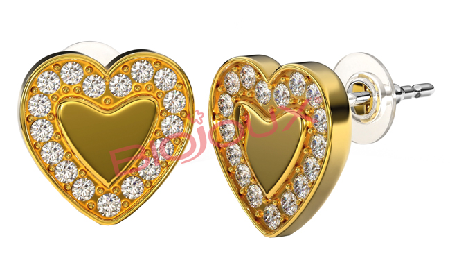 BJT250 ORECCHINO LOVE ME HEART GP - Farmacia Del Monaco
