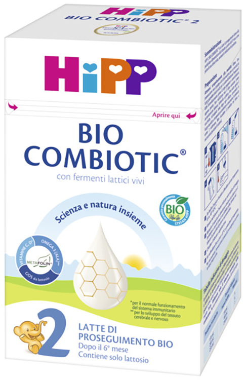 HIPP LATTE 2 COMBIOTIC 600 G BIO - Farmacia Del Monaco