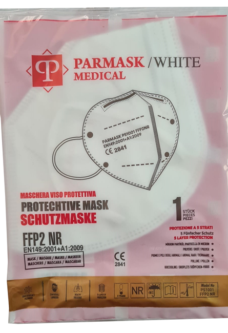 MASCHERINA PARMASK MEDICAL FFP2 WHITE 10 PEZZI - Farmacia Del Monaco