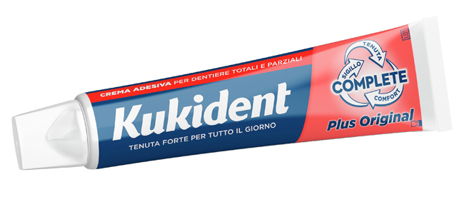 KUKIDENT PLUS ORIGINAL CREMA ADESIVA DENTIERE 65 G - Farmacia Del Monaco