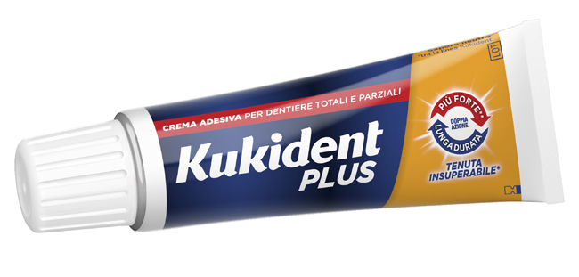 KUKIDENT PLUS DOPPIA AZIONE CREMA ADESIVA DENTIERE 40 G - Farmacia Del Monaco