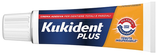 KUKIDENT PLUS DOPPIA AZIONE TENUTA INSUPERABILE CREMA ADESIVA DENTIERE 65 G - Farmacia Del Monaco