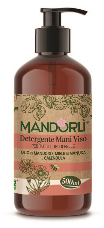 MANDORLI DETERGENTE MANI VISO PER TUTTI I TIPI DI PELLE 500 ML - Farmacia Del Monaco