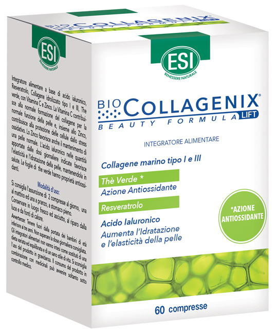 ESI BIOCOLLAGENIX ANTIOSSIDANTE 60 COMPRESSE - Farmacia Del Monaco